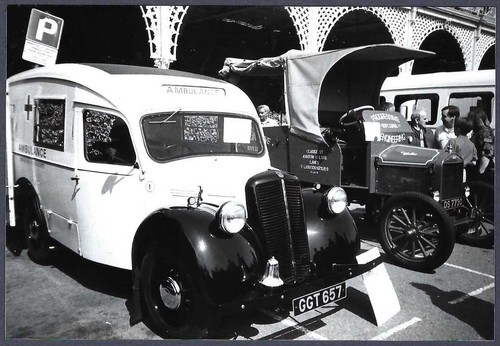 Old ambulance vehicle - old,
